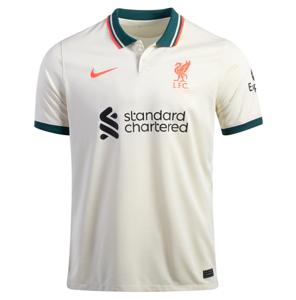 Men's Liverpool Red 2021/22 White Away Jersey